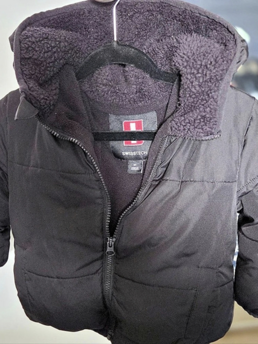 Swisstech Boys Size 3T Black Puffer Jacket Like New